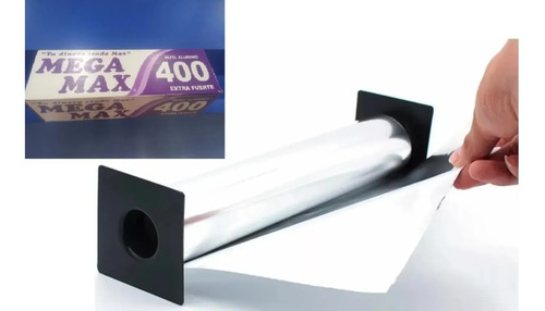 1 Rollo Papel Aluminio Grueso Y Delgado 400 Marca Mega Max