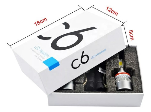Kit Faros Lampara De Auto C6 H4 X2 Unidades Luz Led Coche