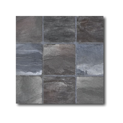 Cerámica Para Patio Taco Ardesia Gris 45x45 San Lorenzo 1era