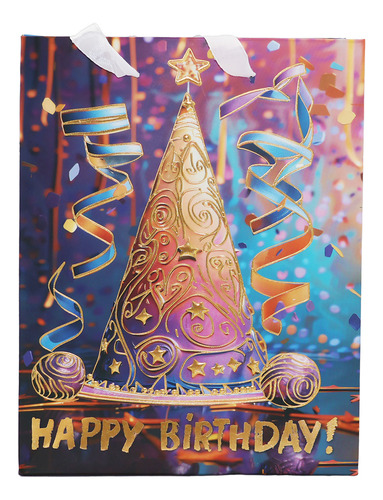 60 Bolsa Regalo Grande 31x42cm Fiesta Cumpleaños Mayoreo