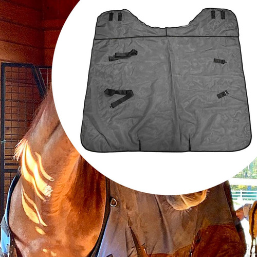 Sábana Antimoscas Para Caballos, Correas Ajustables Negras,