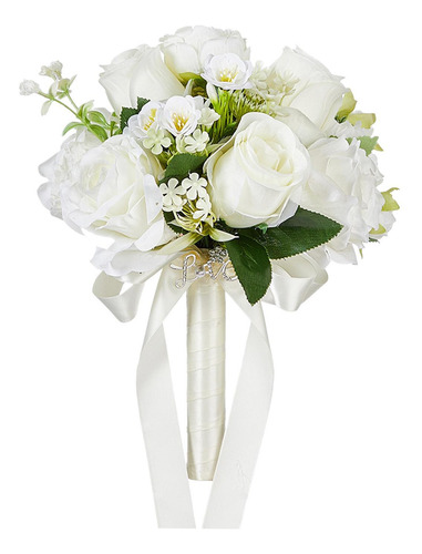 Ramo De Flores De, Ramo De Boda Artificial Realista Para