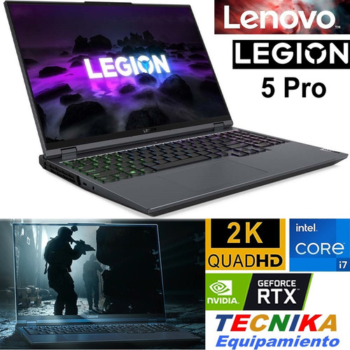 Imagen 2 de 8 de Lenovo Legion 5 Pro Gamer 16 I7 11800 Rtx 3050 16gb 512ssd