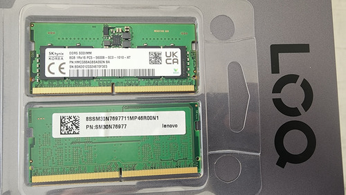 Memoria Dual Channel 16gb Lenovo/hp Sodimm Ddr5 5600mhz (Usado)