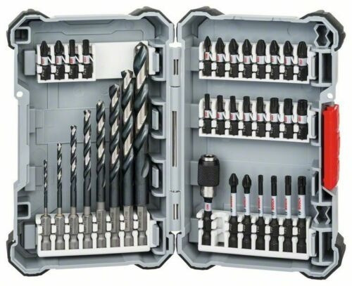 Set Mechas Acero Rapido Enc. 1/4 + Puntas Bosch Impact 35 Pz