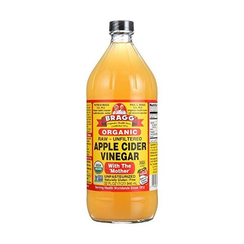 Bragg Orgánico Sin Procesar Vinagre De Manzana, 32 Oz