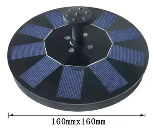 Bomba De Agua Decorativa Con Flotador Solar, Fuente Pequeña