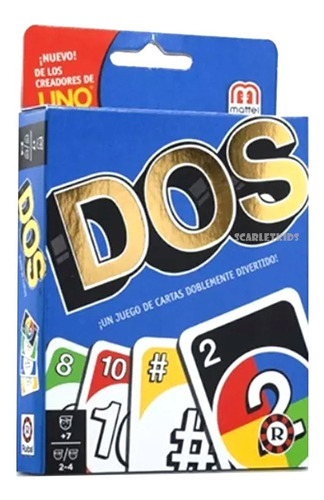 Dos Cartas Juego De Mesa Clasico Original Licencia Mattel