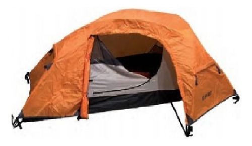 Carpa Hi Tec Milos 1 Persona Con Doble Techo 2000mm Color Naranja