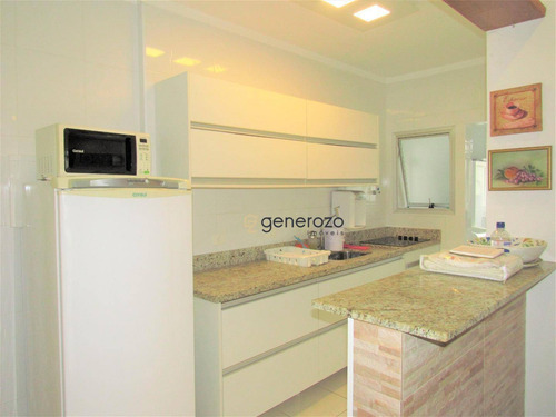 Apartamento À Venda Na Praia Do Tombo, 02 Dormitórios, Com Sacada E Garagem - Ap0393