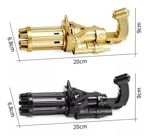 KBREE Metralhadora Bolha, Pistolas de Máquina de Bolha de 5 Furos com Luzes  e Bateria Recarregável Brinquedos de Soprador Automático de Bolhas para  Presente de Festa de Aniversário de Casamento Acamp