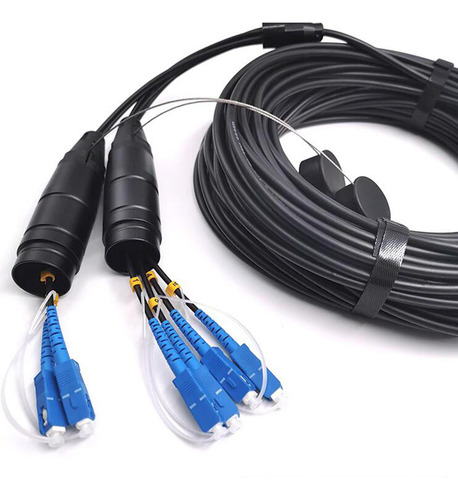 10 Conector Impermeable Al Aire Libre Cable De Fribra