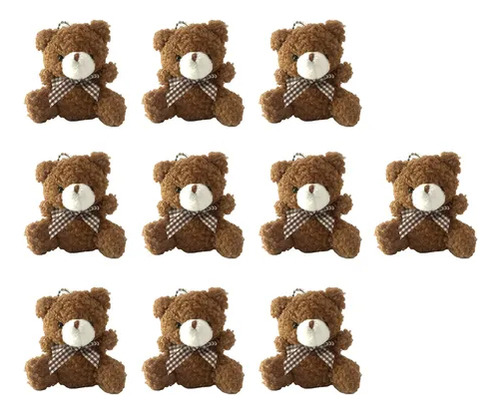 10 Pcs Peluches Mayoreo Osos De Peluche Suave Pelucheria Foofoo Marrón