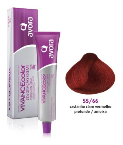  Avora  Coloração Vivance Color tom vermelho