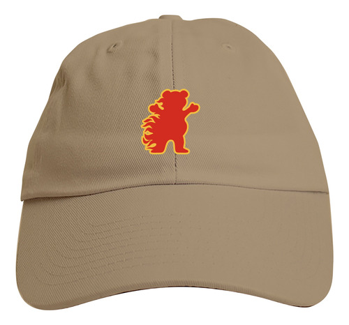 Jockey Grizzly Fire Flame Dad Hat - Café