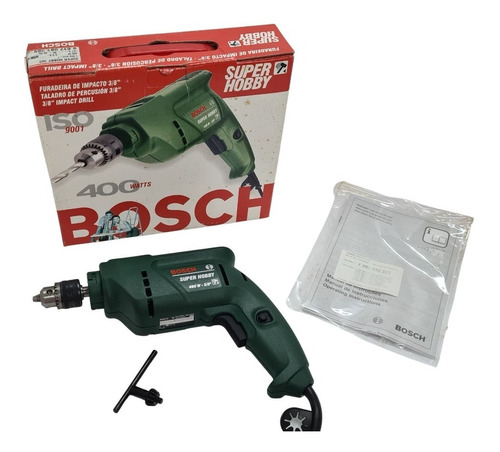 Furadeira Bosch Super Hobby 3/8 400watts - 110 Volts 1veloc.