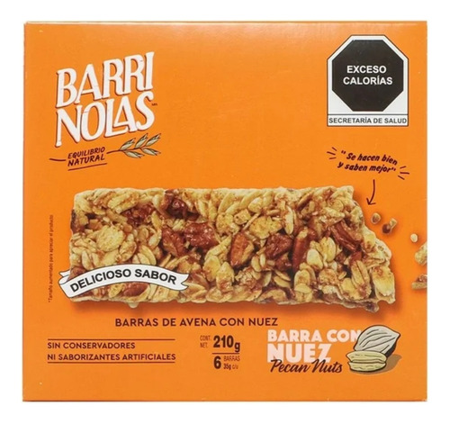 2 Pzs Barras Barri Nolas Con Nuez 6 Pzas De 35 G C/u