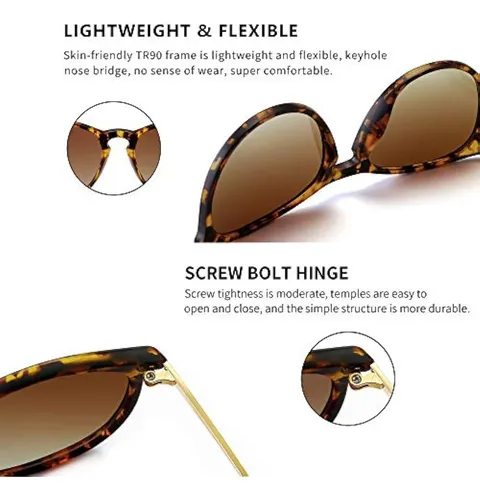 Gafas redondas leopardo sale