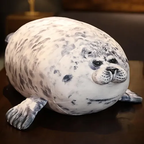 Almohada De Foca Regordeta Y Suavecita, Peluche Adorable De Algodón, Cojín Decorativo Multifunción Para Cama, Sofá O Regalo Para Niños Y Amigos