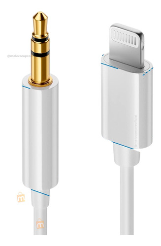 Adaptador Lightning iPhone A Jack Macho Plug 3.5mm Audifonos