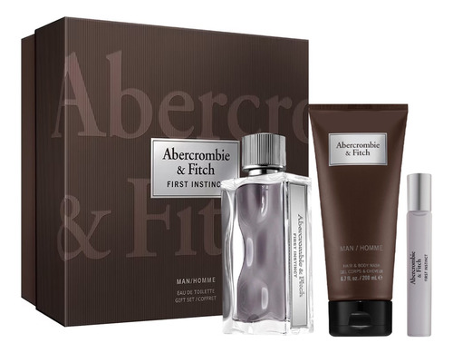 Set Abercrombie First Instinct Man Edt  100ml Original