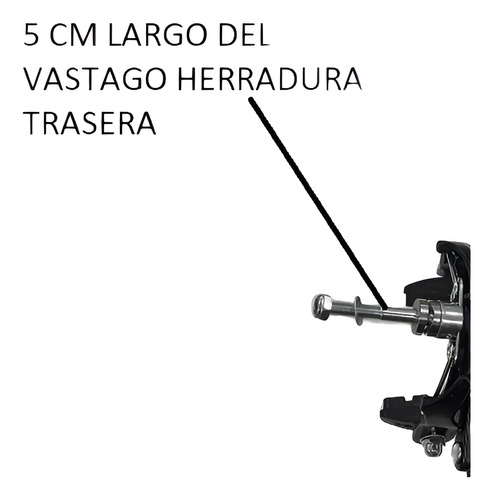 Frenos Tipo Herradura Para Bicicleta De Ruta-eggobike Negro