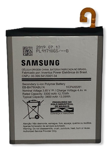 Bateria Original Samsung A10/a7 2018