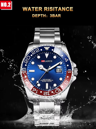 Reloj Cuarzo Elegante 1pz A Elegir Hombre Caballero Casual Caballero Arlanch-01 Arlanch-01
