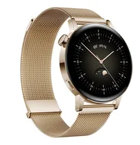 Comprar Reloj inteligente Huawei Gt3, 42 mm, pulsera de acero, Bluetooth, 4 GB, color dorado, carcasa dorada, color dorado, bisel, color dorado - Excelente (Reacondicionado)