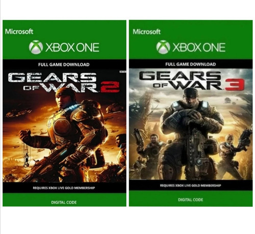 Gears Of War 2 Y 3 Xbox One/xbox Series X|s Código Combo
