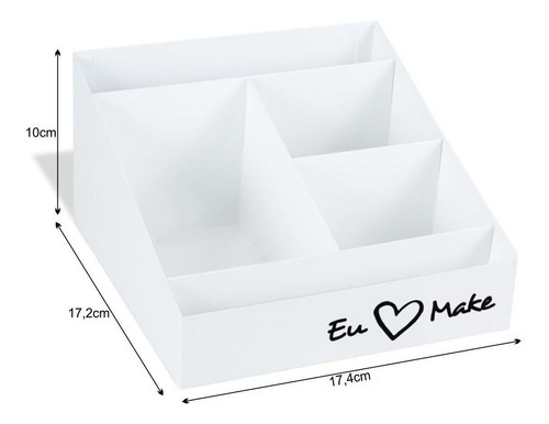Organizador de brochas de maquillaje Eu Amo Make