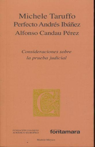 Consideraciones Sobre La Prueba Judicial