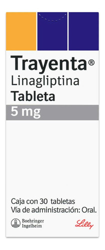 Trayenta Linagliptina 5mg 30 Tabletas