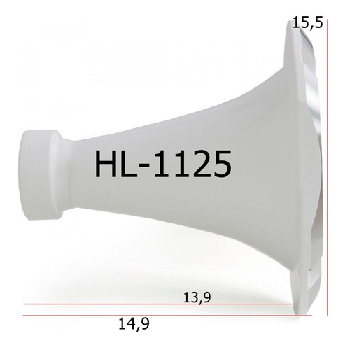 Imagem 2 de 5 de Corneta Expansor Cone Hl 11-25 Hl14-50 Alumínio Rosca 2 Un