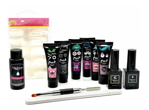 Kit De Inicio Para Uñas De Polygel / 12 Pz