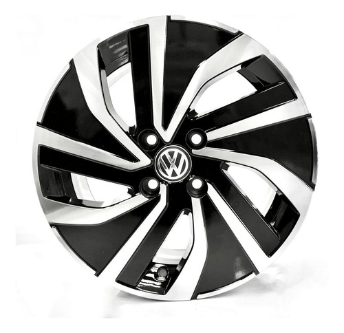 Rodas Volkswagen Gol Voyage Aro15 4x100 (jogo) S44+bicos Cor Preto Com Diamantado