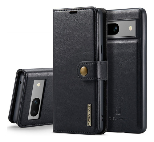 Funda De Piel Magnética Desmontable Tipo Cartera Para Google Pixel 5a 6 6pro 6a 7 7a 7 8 Pro 8a 9 Pro Xl 9a, Funda Con Tapa Extraíble