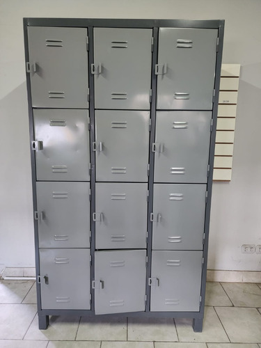 Lockers Metalico De 12 Puertas Anchas Guardabolsos- Nuevo