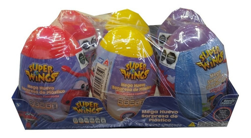 Mega Huevo Con Sorpresa Plastico Super Wings Paquete