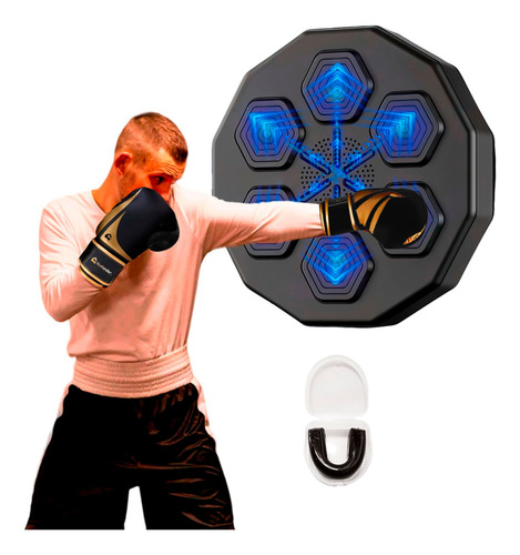 Kit De Maquina De Boxeo Y Guantes De Box Con Velcro 8-12 Oz