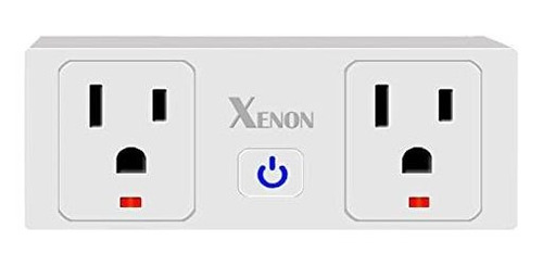 Xenon Wi-fi Smart Plug Dual Ac Salida Compatible Con Alexa