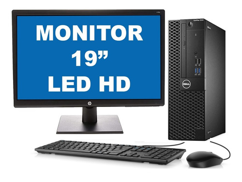 Imagem 1 de 10 de Cpu + Monitor Dell Optiplex 3050 Core I5 7ger 8gb 240gb Ssd