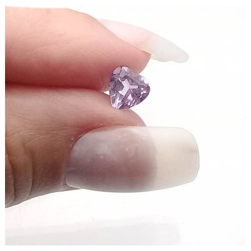 Ametista 1.020 Cts Coração Natural 6x6 Mm Pedra Preciosa A