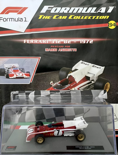 Ferrari 312 B2 (1972) Mario Andretti 1/43 F1 Colección Ixo Rojo (Usado)