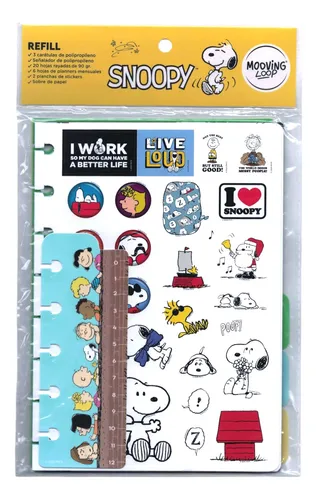 Refill Para Cuaderno Inteligente Mooving Loop A5 Snoopy