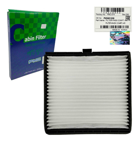 Imagen 4 de 5 de Filtro Aire Acondicionado Chevrolet Aveo Lt Original