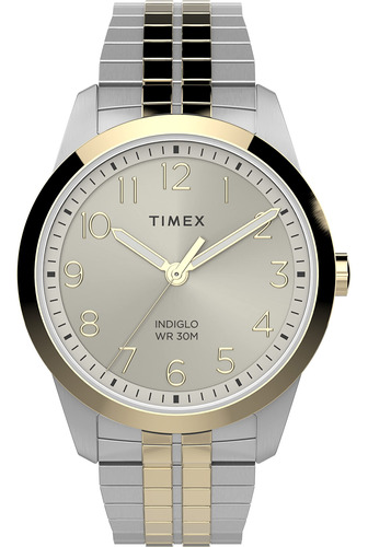 Timex Main Street - Reloj De Cuarzo Para Hombre, Bitono, Pul