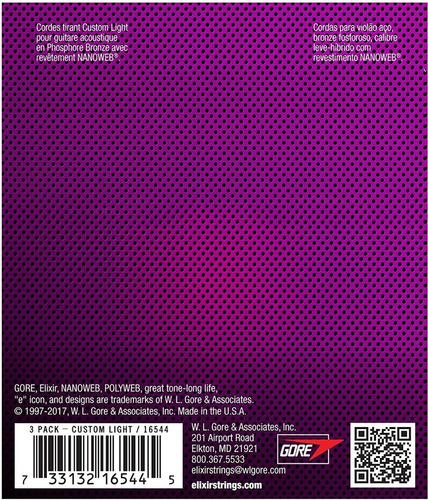 Imagem 4 de 8 de Encordoamento Violão Aço Elixir 11027 - Original Usa