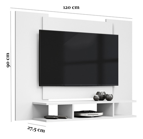 Imagem 2 de 3 de Painel Para Tv De 50 Polegadas Ej - Branco