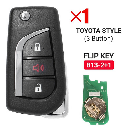 Llave De Coche Keydiy B13-2+1 Kd Con Control Remoto Universa